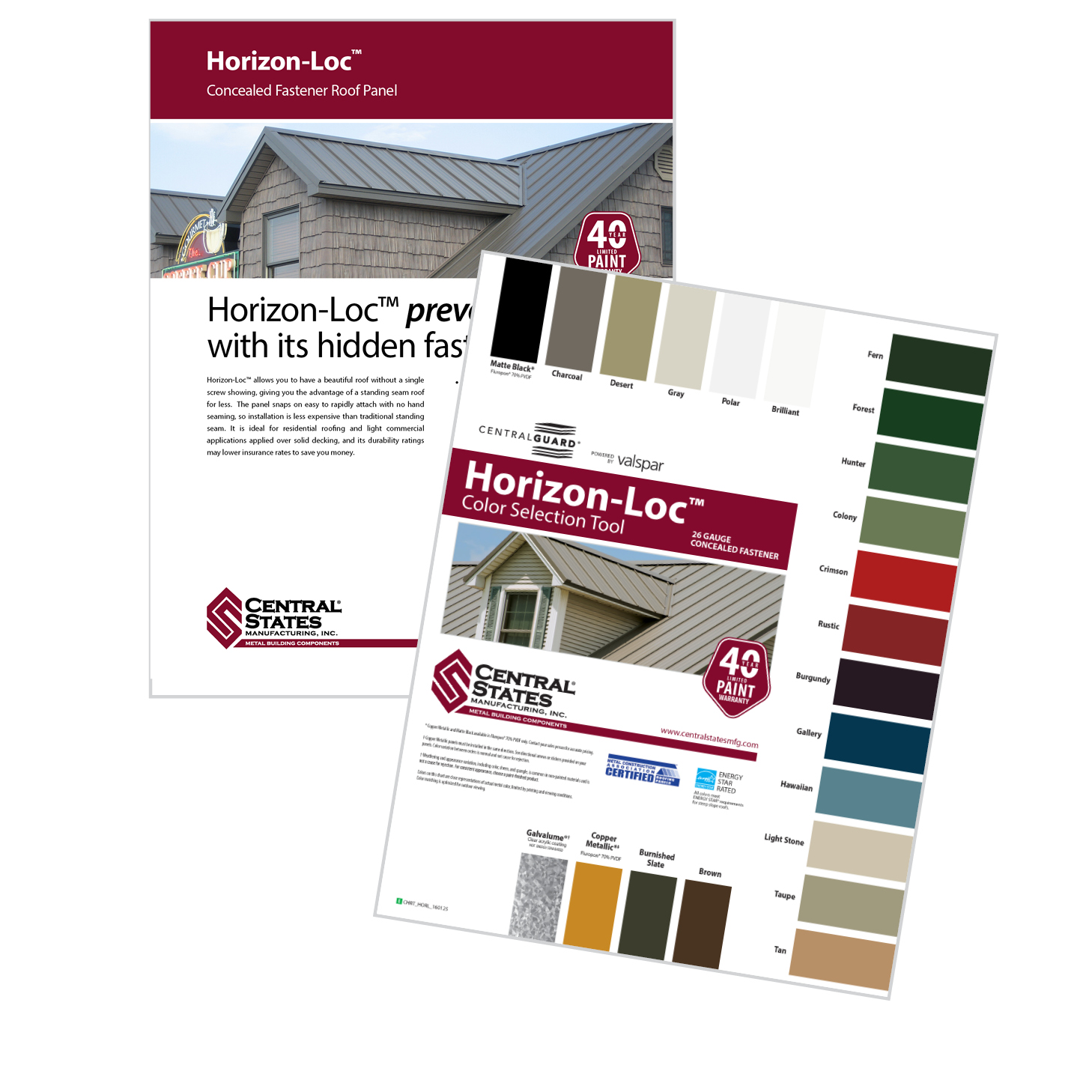 horizon loc central states mfg inc central states color chart