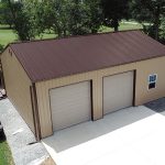 Panel-Loc Roof in Brown, Walls in Tan